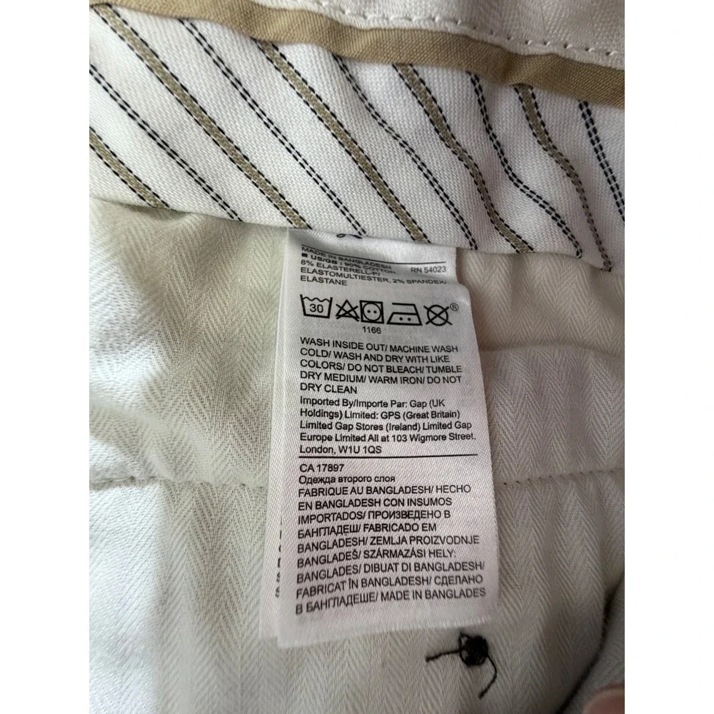 Banana Republic Rapid Movement Chino Pants 34x31 Khaki Tan Tailored Performance
